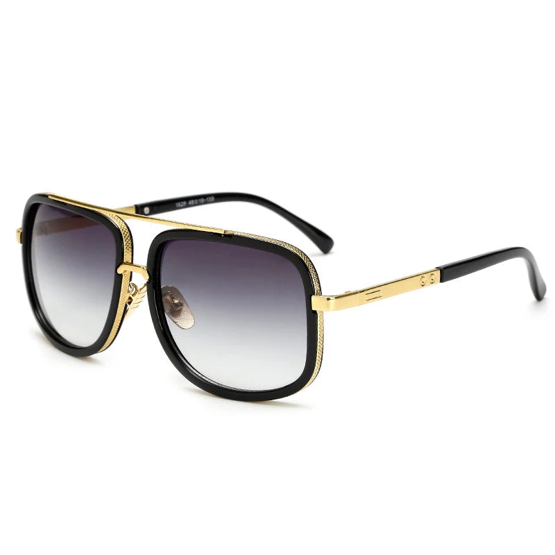 Vintage Square Sunglasses for Men and Women – Metal Frame, UV400 Retro Sun Glasses