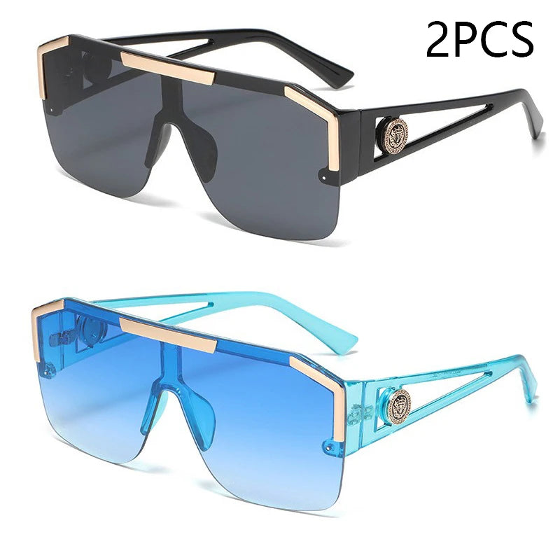Oversized Square Sunglasses UV400 – Men’s & Women’s Fashion Shades