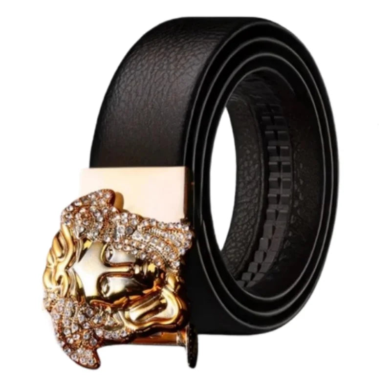 Men’s Luxury Automatic Buckle Belt – Fashion Business Leather Belt