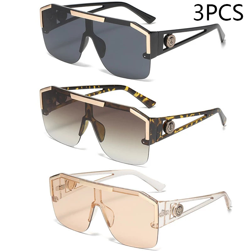 Oversized Square Sunglasses UV400 – Men’s & Women’s Fashion Shades