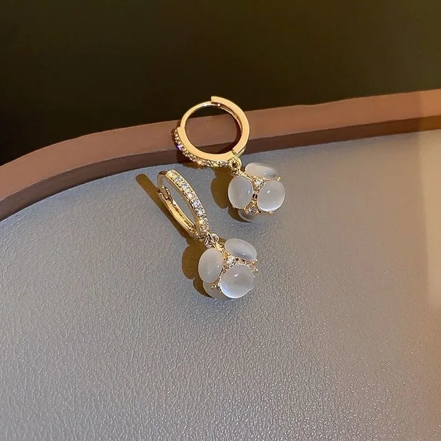 2024 Women's Pearl Circle Earrings – Simple Korean Fashion Jewelry