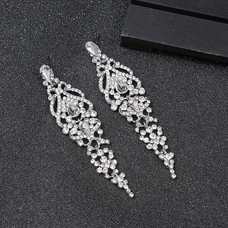2025 Women's Crystal Drop Earrings – Bridal Wedding Jewelry