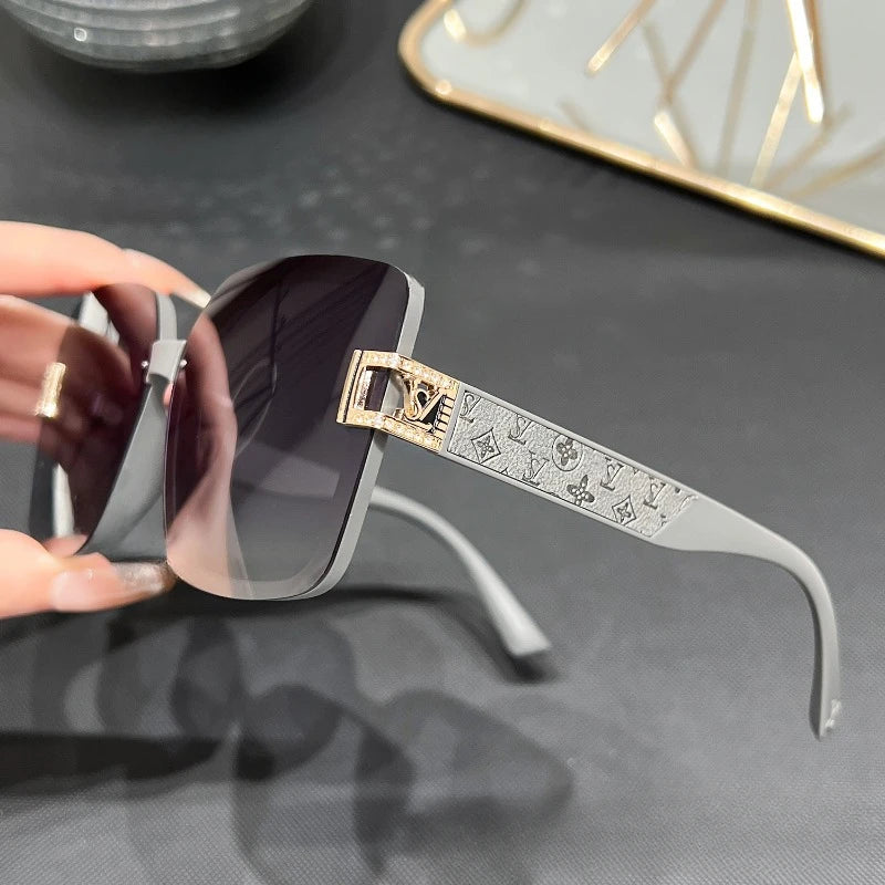 2025 Women’s Polarized Square Sunglasses – UV400 Vintage Luxury