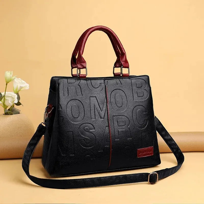 Women's PU Leather Shoulder Crossbody Bag – Large Capacity Travel Handbag, Casual Luxury Designer Purse