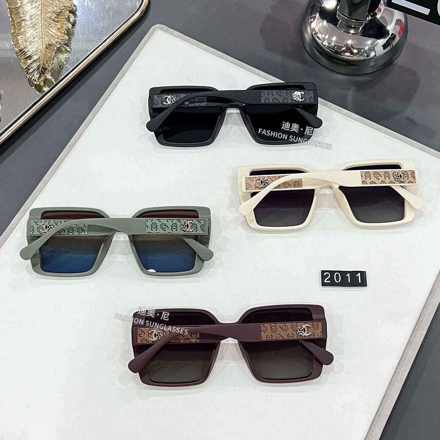 2025 Women's Polarized Square Sunglasses – UV400 Oversized Luxury Eyewear