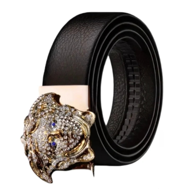 Men’s Luxury Automatic Buckle Belt – Fashion Business Leather Belt