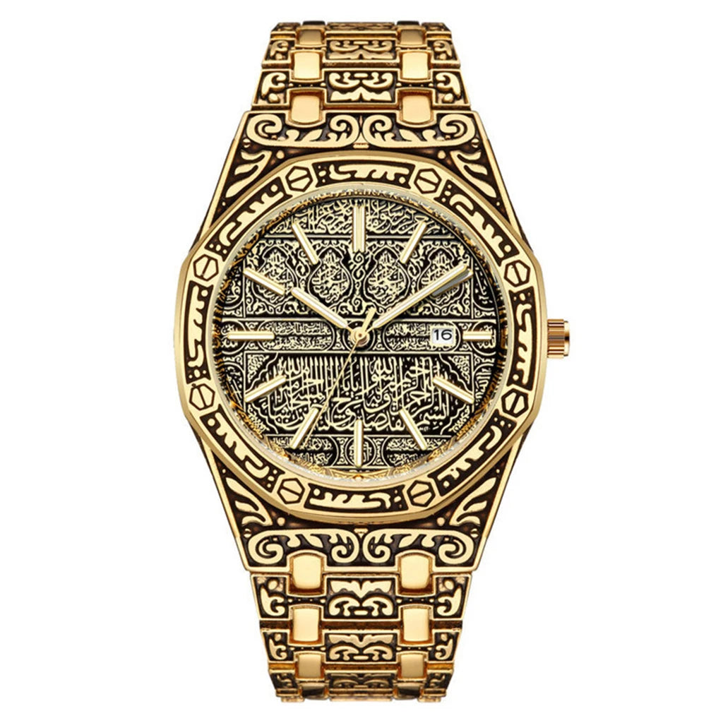 Men's Luxury Stainless Steel Quartz Watch with Calendar – Business Casual Wristwatch