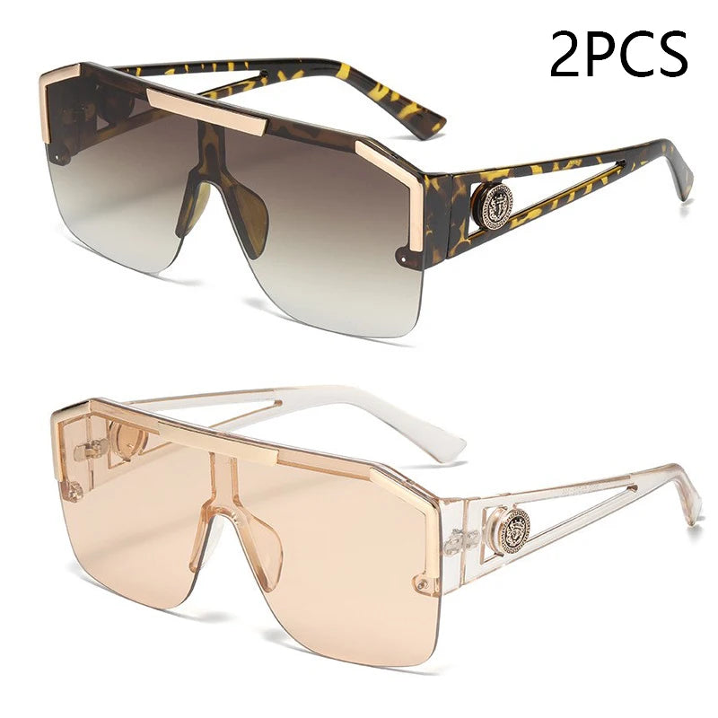 Oversized Square Sunglasses UV400 – Men’s & Women’s Fashion Shades