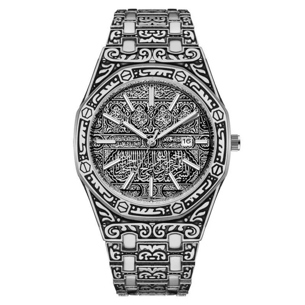 Men's Luxury Stainless Steel Quartz Watch with Calendar – Business Casual Wristwatch
