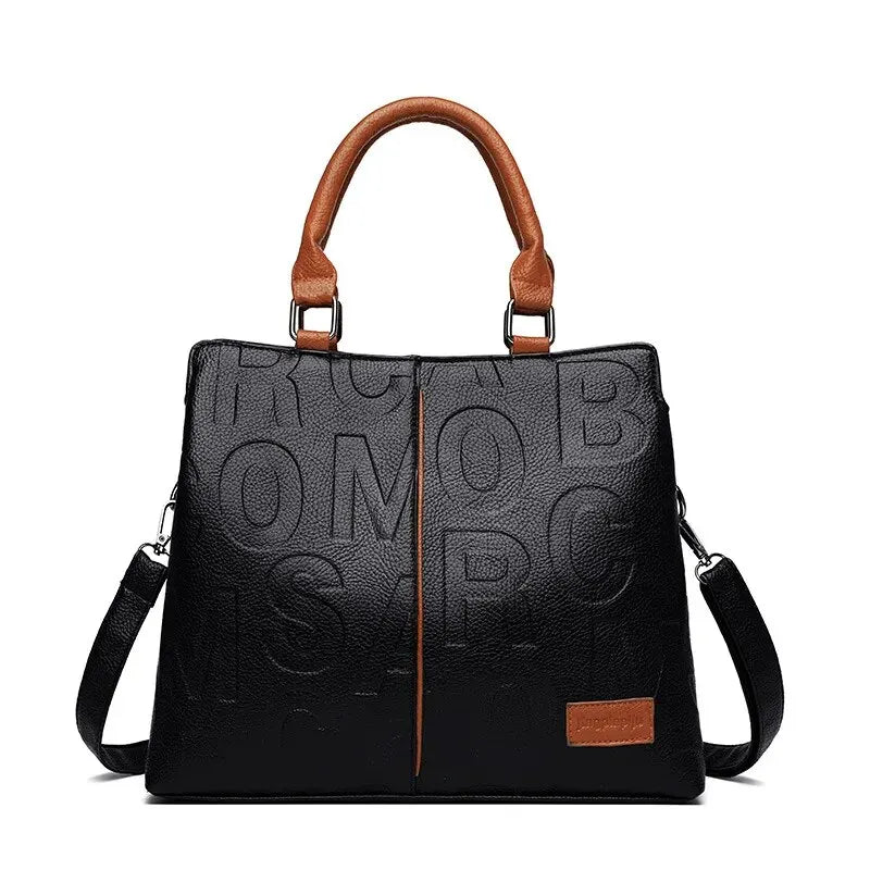 Women's PU Leather Shoulder Crossbody Bag – Large Capacity Travel Handbag, Casual Luxury Designer Purse