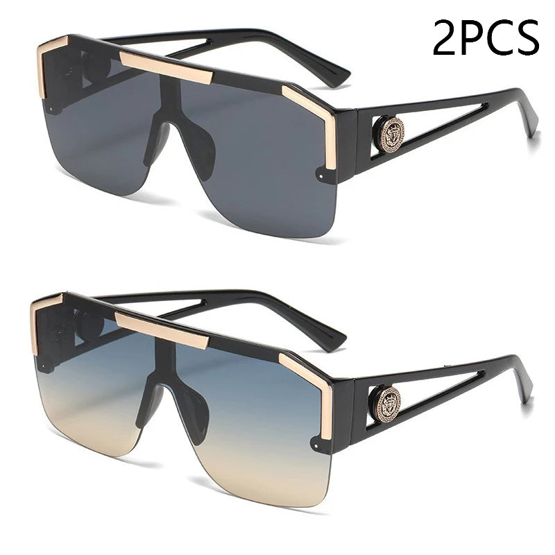 Oversized Square Sunglasses UV400 – Men’s & Women’s Fashion Shades