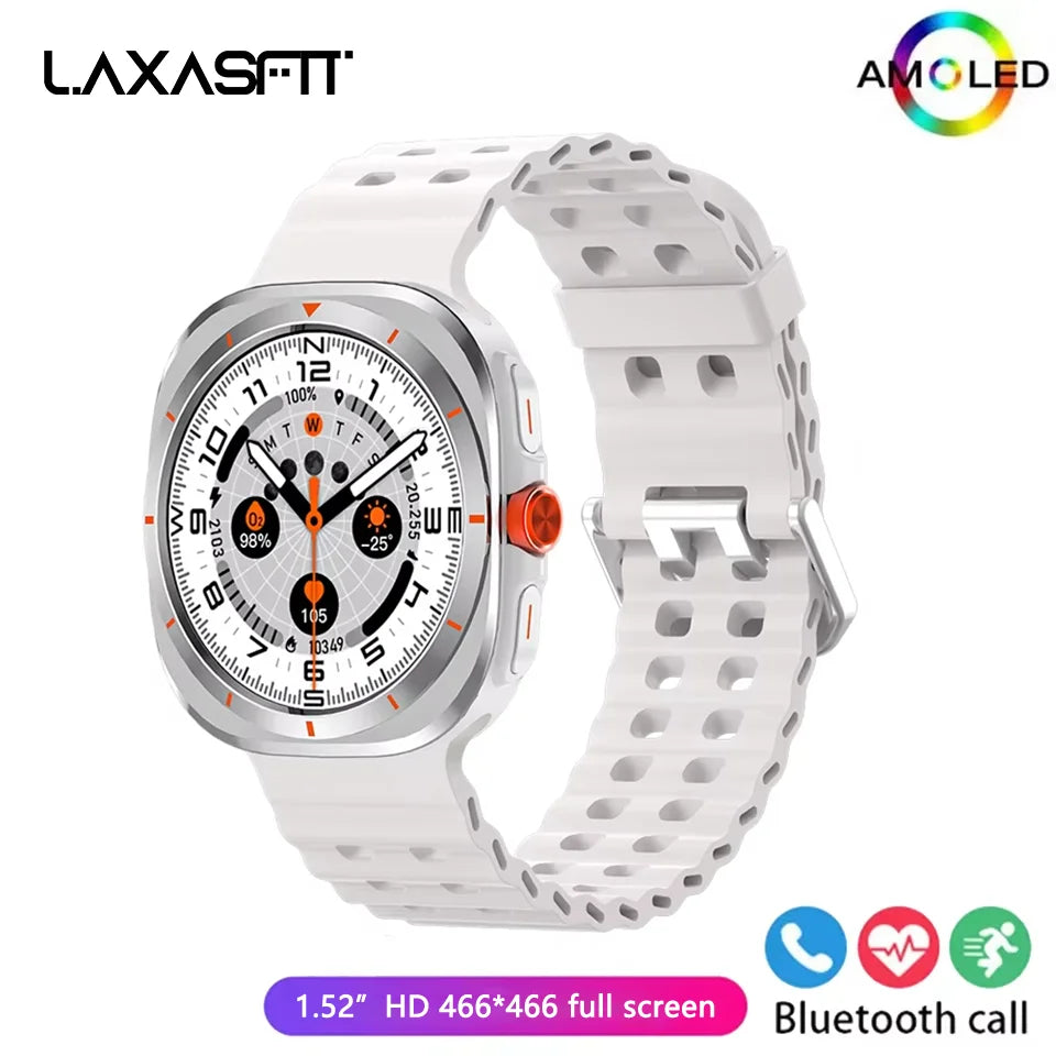 LAXASFIT GT7 Ultra Smart Watch 1.52" AMOLED Bluetooth Calling Fitness Tracker for Men and Women