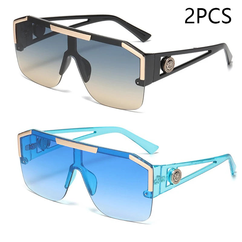 Oversized Square Sunglasses UV400 – Men’s & Women’s Fashion Shades