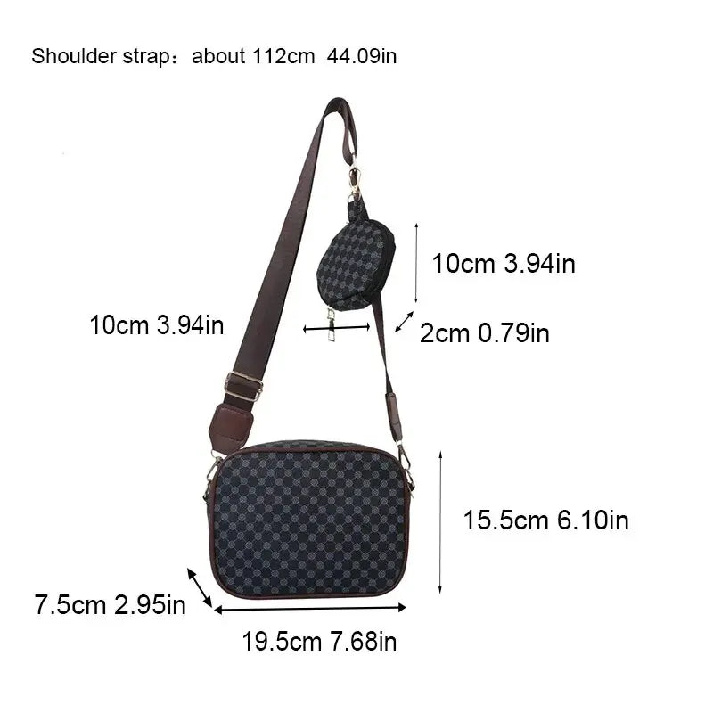 Women’s Vintage PU Leather Handbag – Shoulder & Crossbody Bag