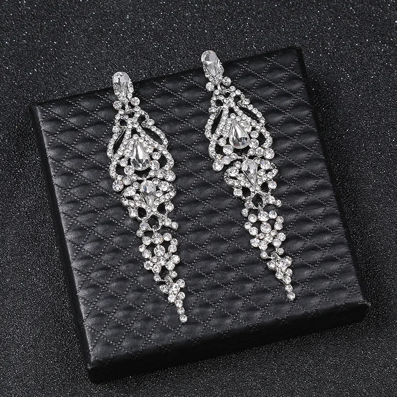 2025 Women's Crystal Drop Earrings – Bridal Wedding Jewelry