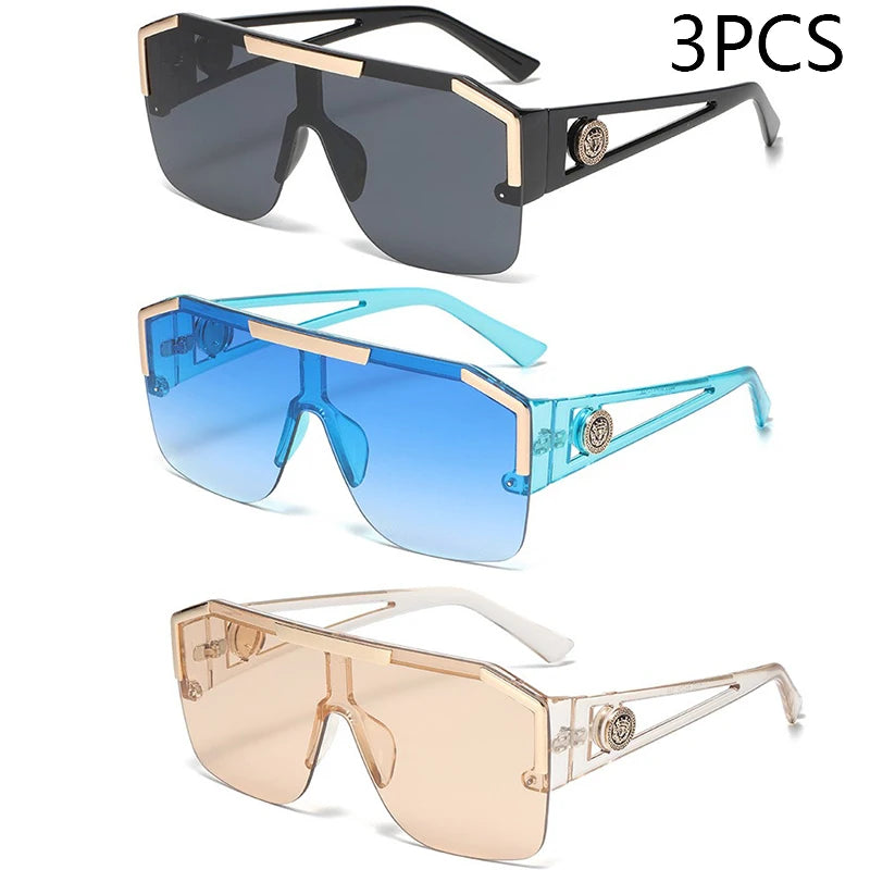 Oversized Square Sunglasses UV400 – Men’s & Women’s Fashion Shades