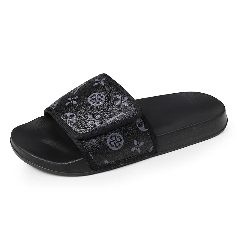 Men’s Genuine Leather Sandals – Summer Flip Flop Slide Slippers
