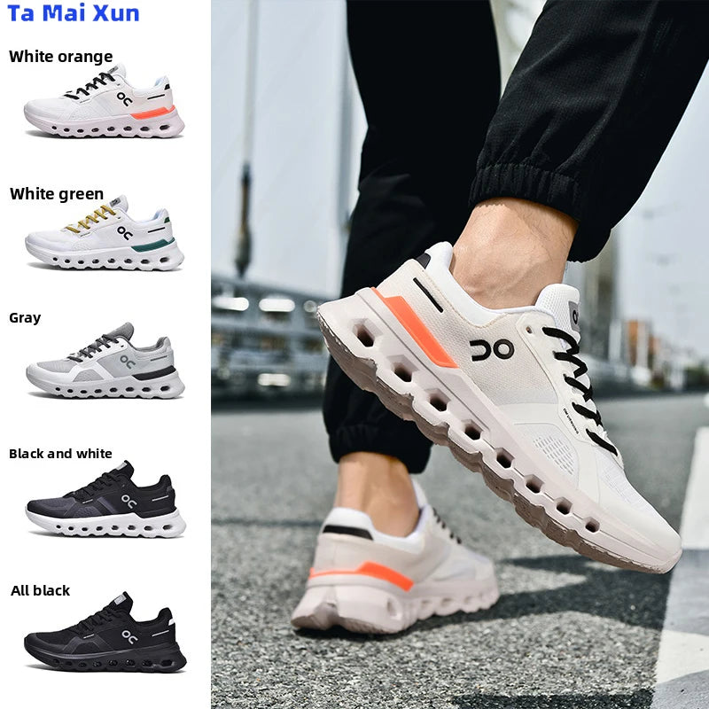 Men's Breathable Running Shoes with Hollow-Out Sole Design – Comfortable Lightweight Tennis & Training Sneakers