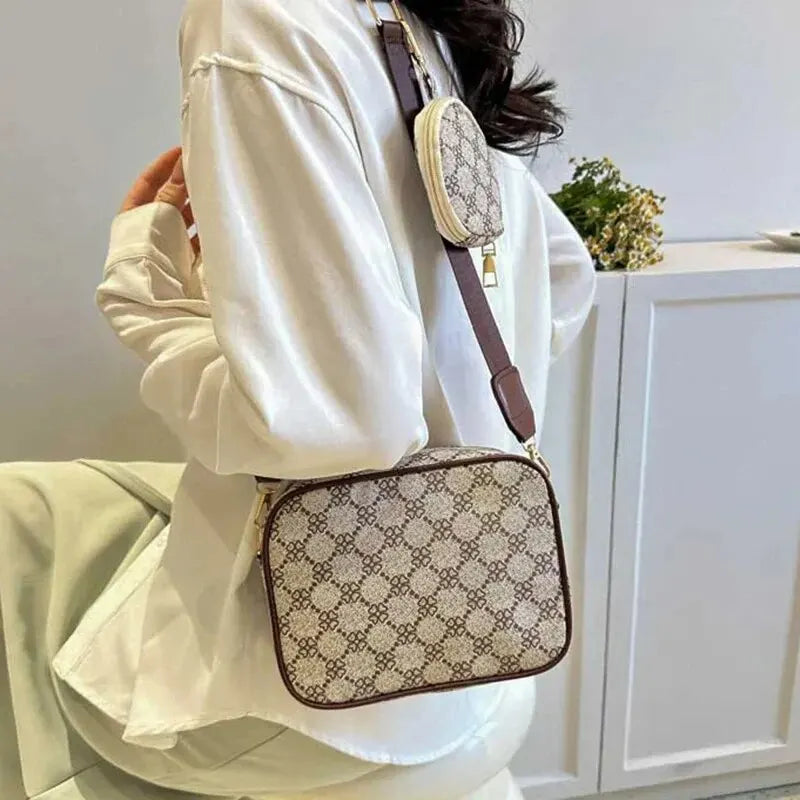 Women’s Vintage PU Leather Handbag – Shoulder & Crossbody Bag