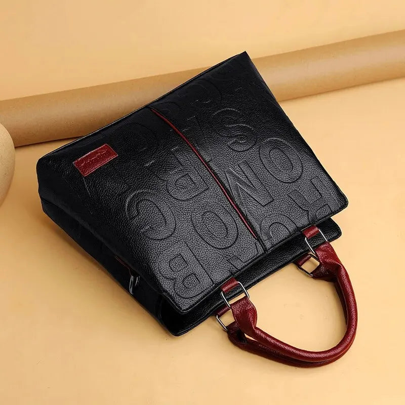Women's PU Leather Shoulder Crossbody Bag – Large Capacity Travel Handbag, Casual Luxury Designer Purse