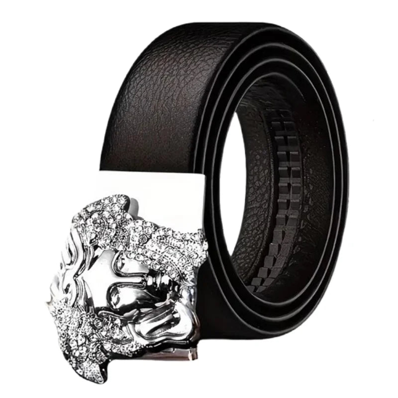 Men’s Luxury Automatic Buckle Belt – Fashion Business Leather Belt