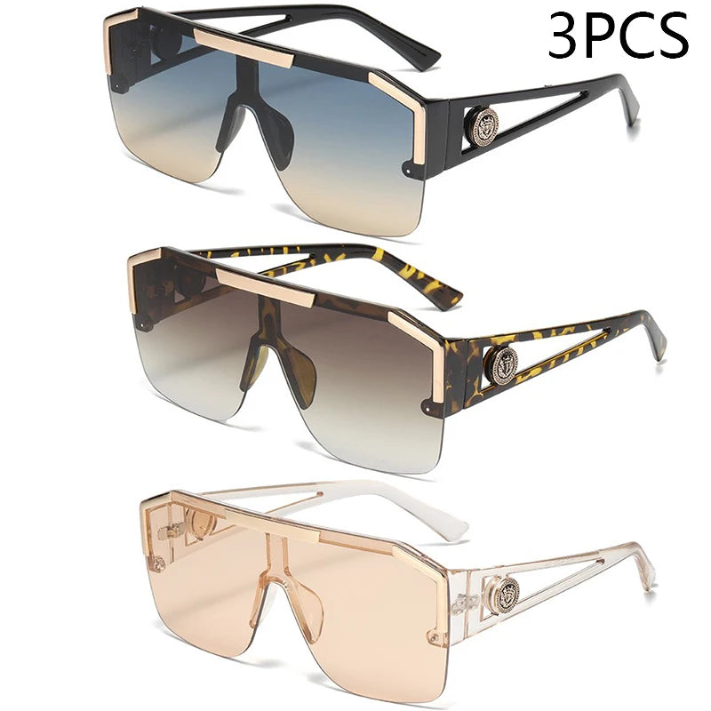 Oversized Square Sunglasses UV400 – Men’s & Women’s Fashion Shades