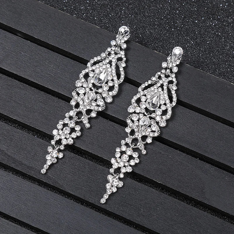 2025 Women's Crystal Drop Earrings – Bridal Wedding Jewelry