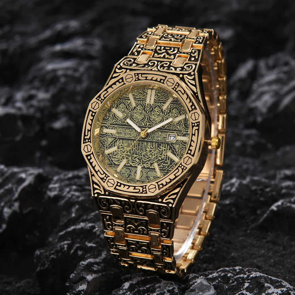 Men's Luxury Stainless Steel Quartz Watch with Calendar – Business Casual Wristwatch