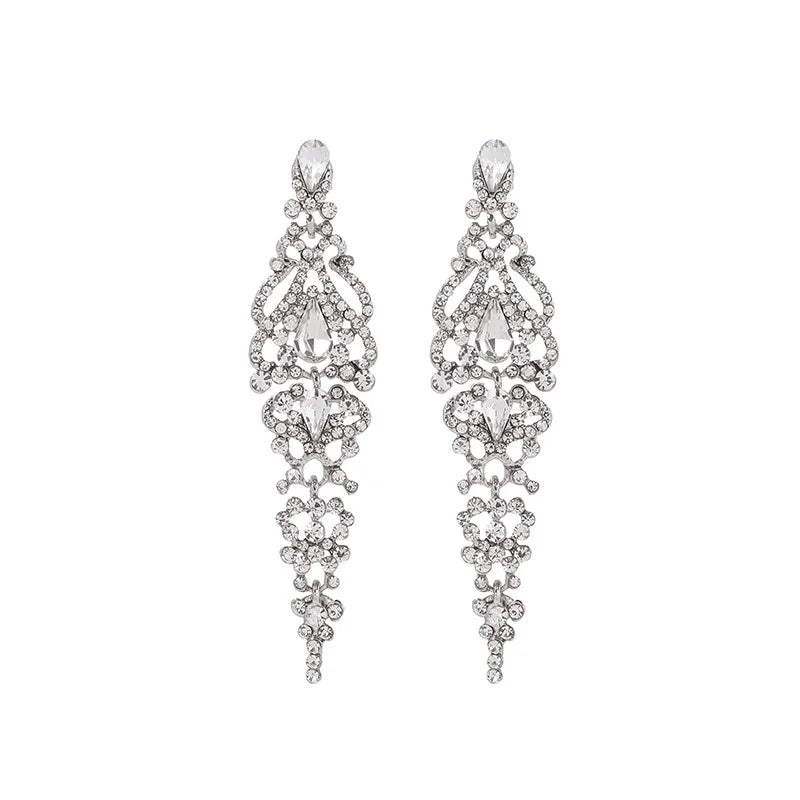 2025 Women's Crystal Drop Earrings – Bridal Wedding Jewelry