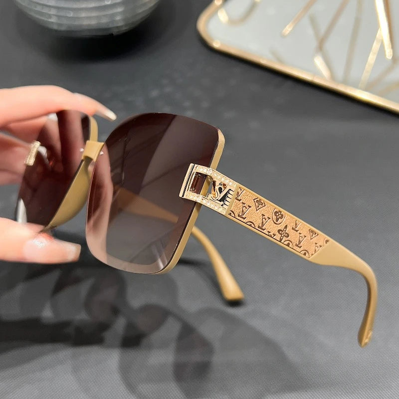 2025 Women’s Polarized Square Sunglasses – UV400 Vintage Luxury
