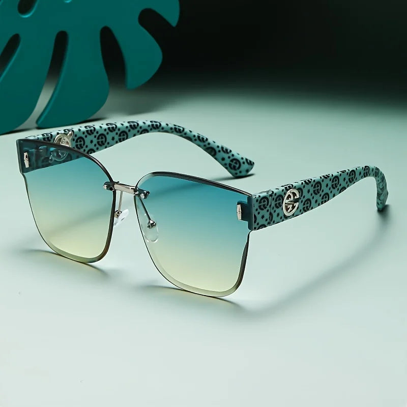 Women's Luxury Oversized Sunglasses with UV Protection Gradient Lens