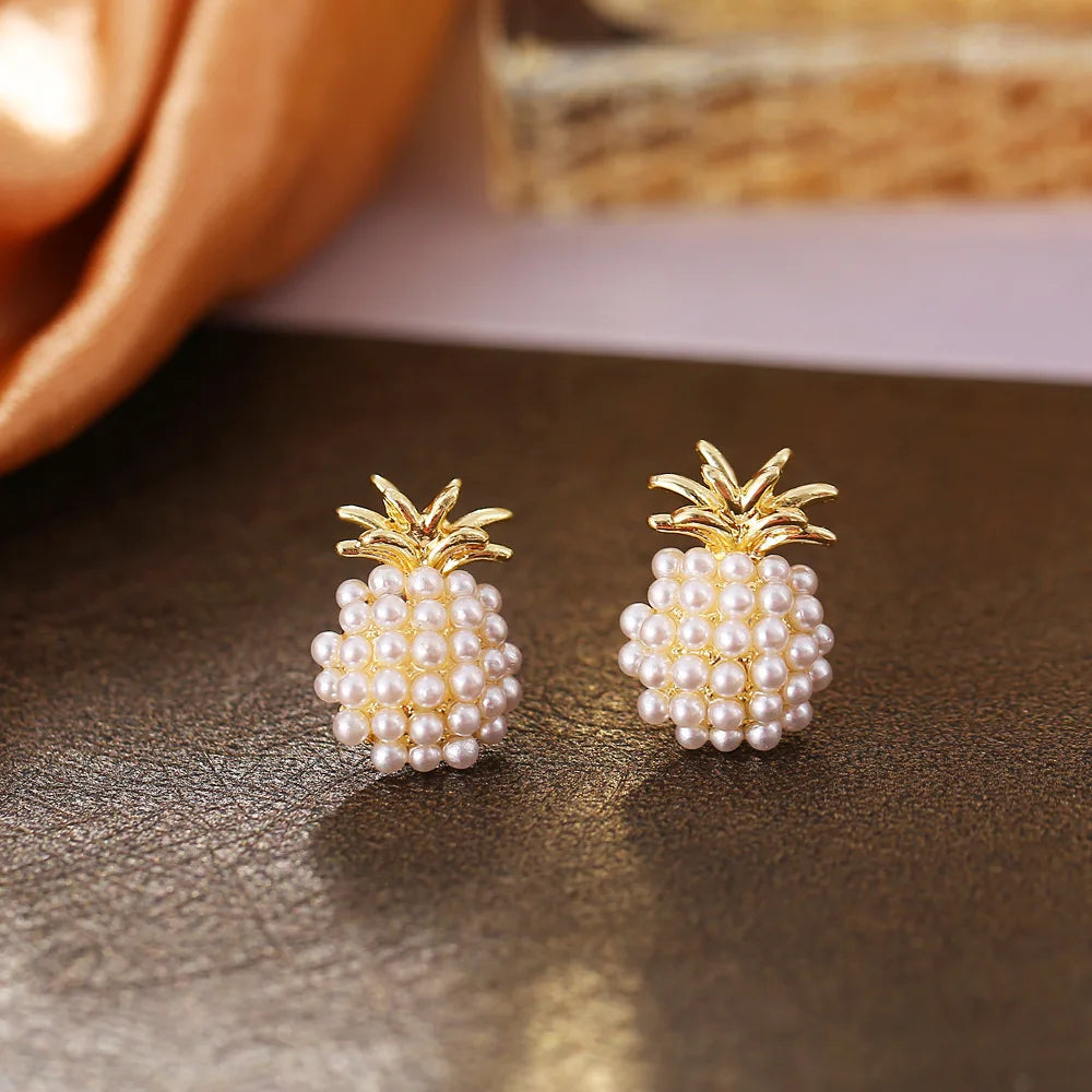 2024 Women's Pearl Circle Earrings – Simple Korean Fashion Jewelry