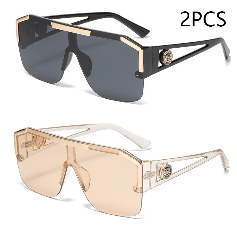 Oversized Square Sunglasses UV400 – Men’s & Women’s Fashion Shades