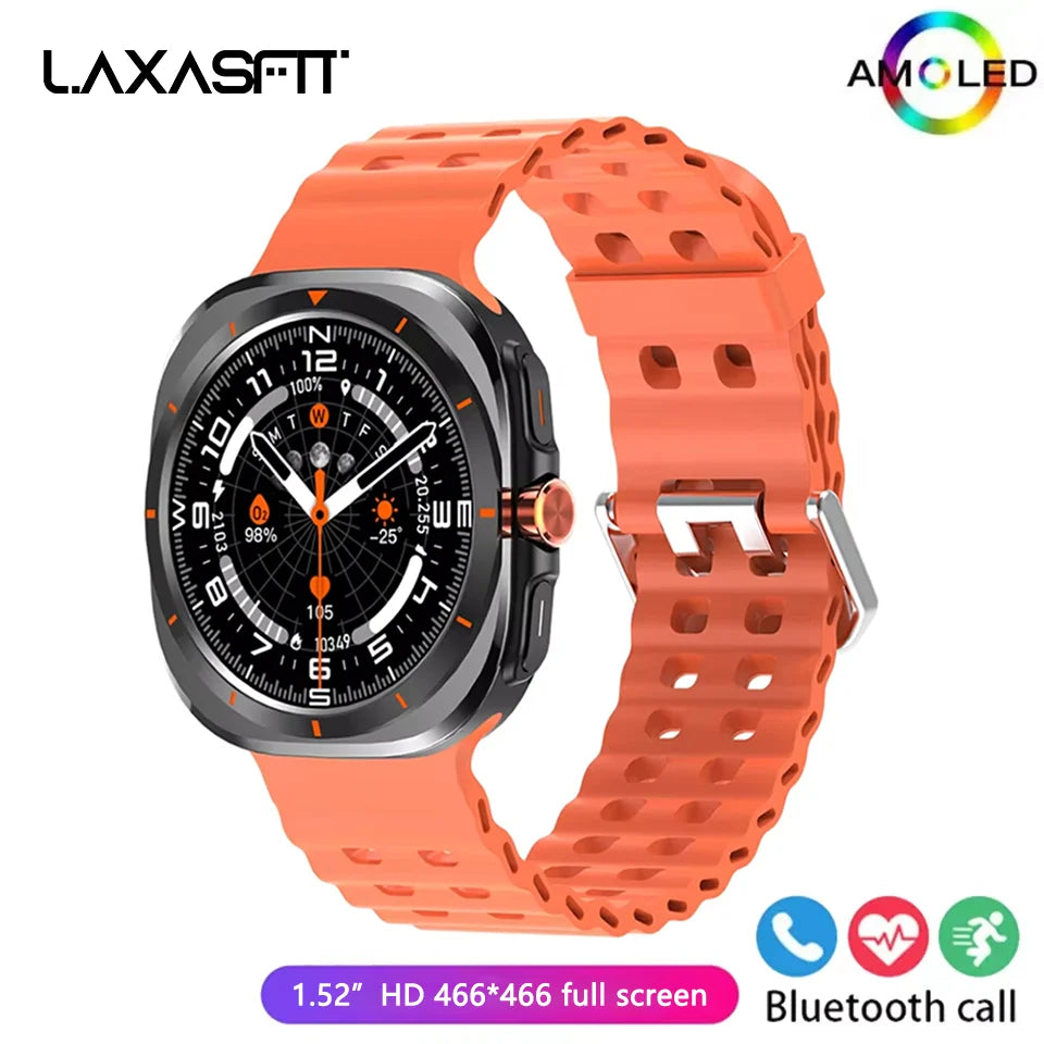LAXASFIT GT7 Ultra Smart Watch 1.52" AMOLED Bluetooth Calling Fitness Tracker for Men and Women