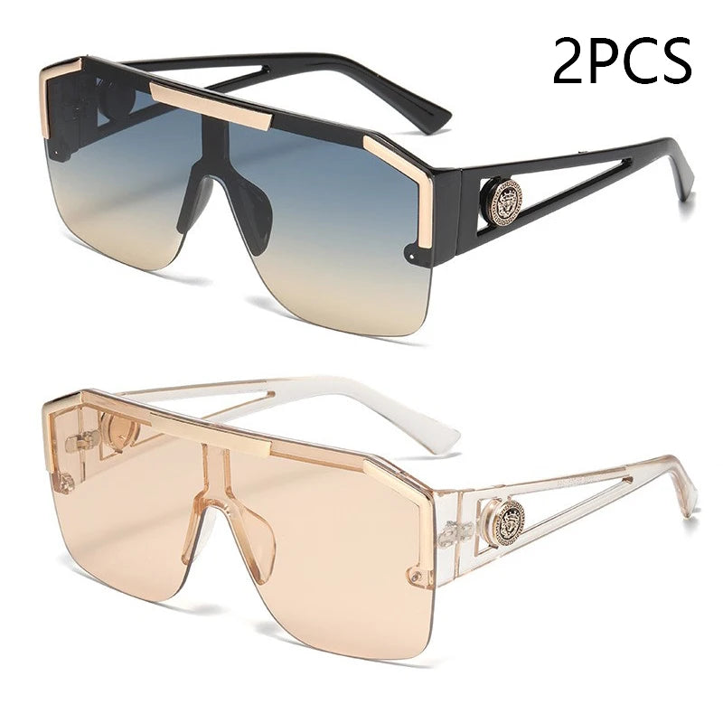 Oversized Square Sunglasses UV400 – Men’s & Women’s Fashion Shades