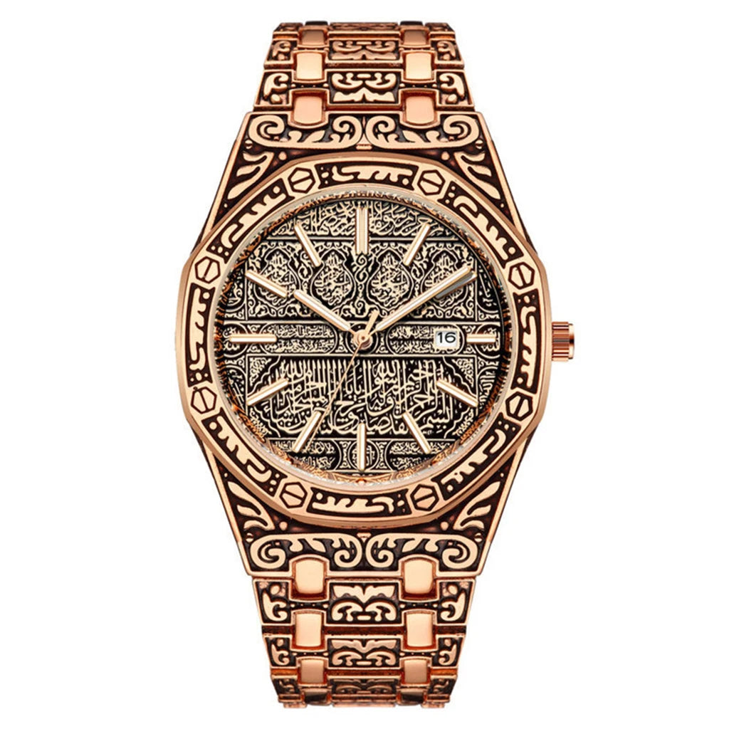 Men's Luxury Stainless Steel Quartz Watch with Calendar – Business Casual Wristwatch