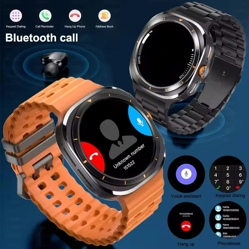 LAXASFIT GT7 Ultra Smart Watch 1.52" AMOLED Bluetooth Calling Fitness Tracker for Men and Women