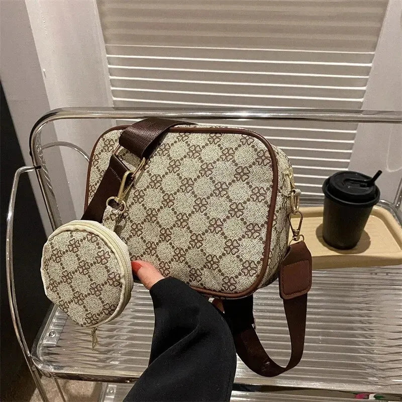 Women’s Vintage PU Leather Handbag – Shoulder & Crossbody Bag