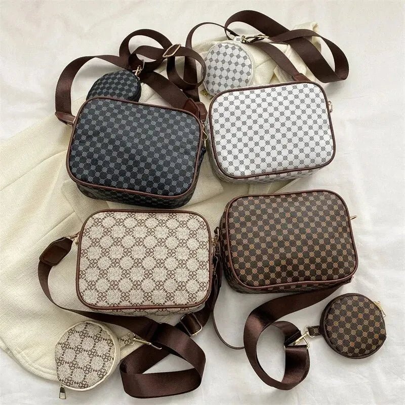 Women’s Vintage PU Leather Handbag – Shoulder & Crossbody Bag