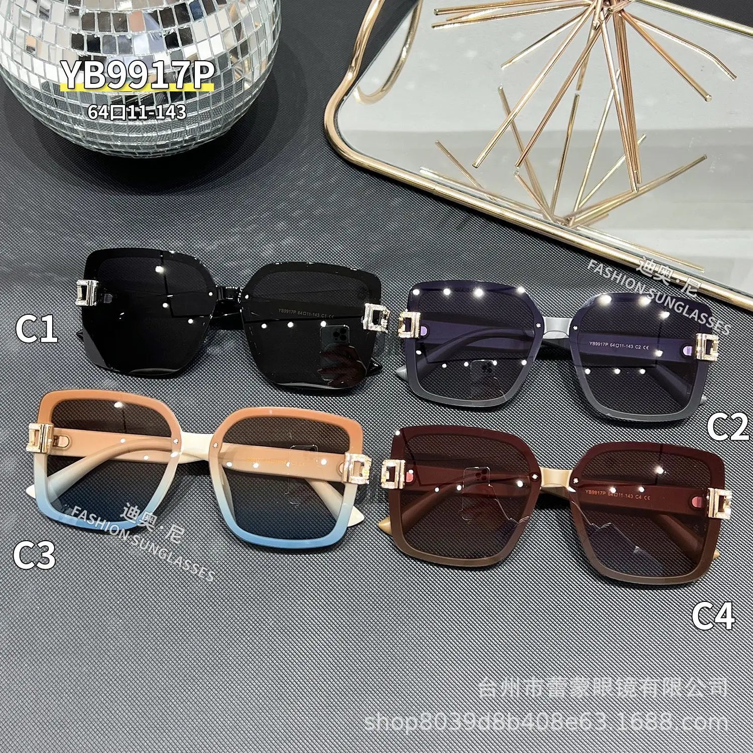 2025 Women’s Polarized Square Sunglasses – UV400 Vintage Luxury