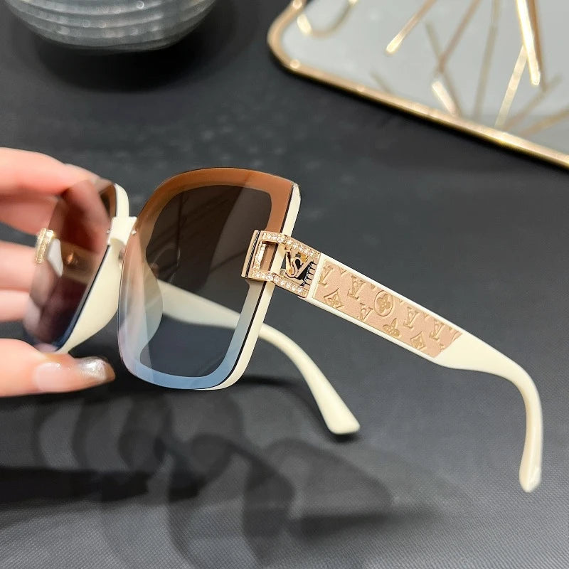 2025 Women’s Polarized Square Sunglasses – UV400 Vintage Luxury