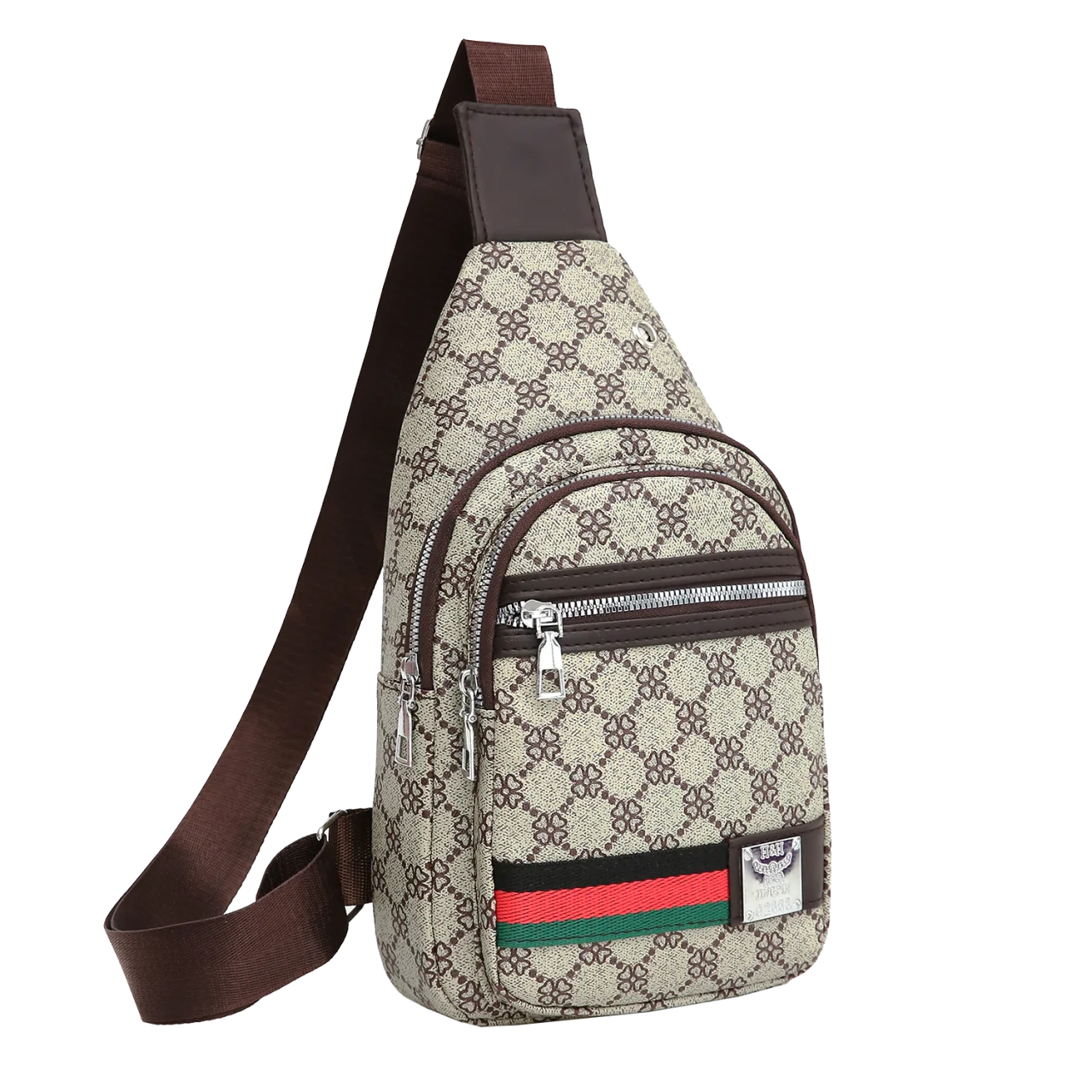 Men’s Multifunction Crossbody Messenger Bag with Earphone Port