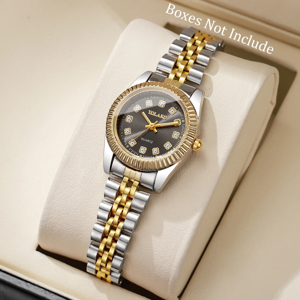 Luxury Men’s & Women’s Quartz Watch – Rhinestone Business Style